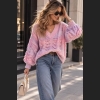 Pastelowy sweter z efektem ombre